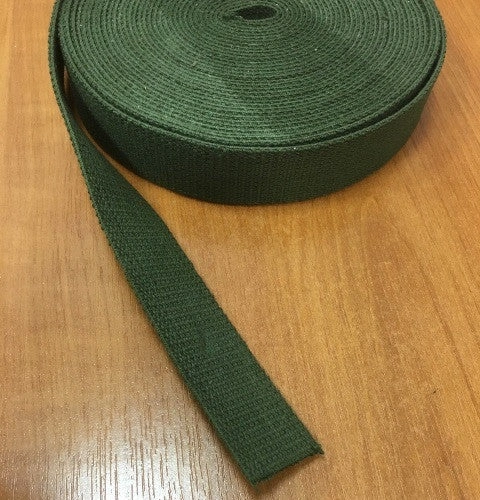 Webbing vert coton : la touche nature pour vos créations uniques ! Un fil de qualité pour votre inspiration !